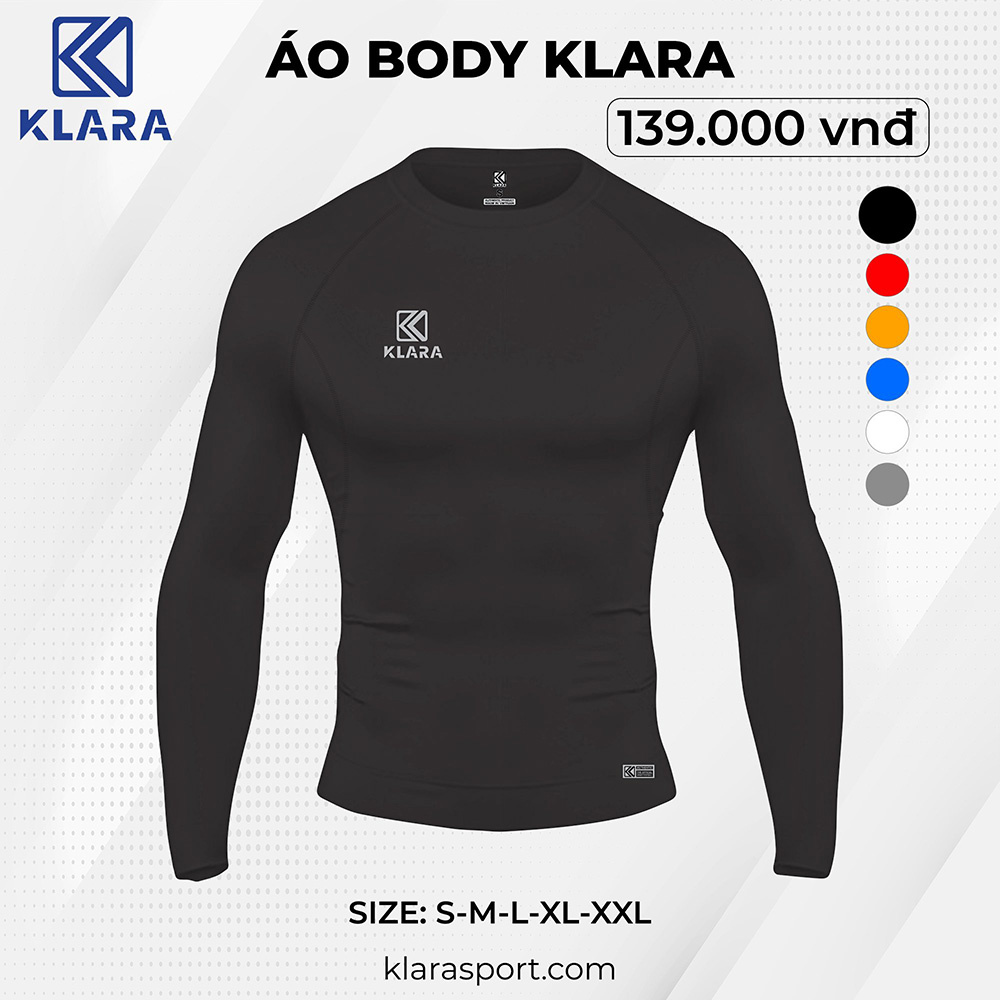 Áo Giữ Nhiệt Body Klara – Đen