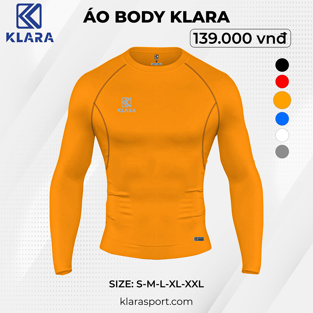 Áo Giữ Nhiệt Body Klara – Vàng