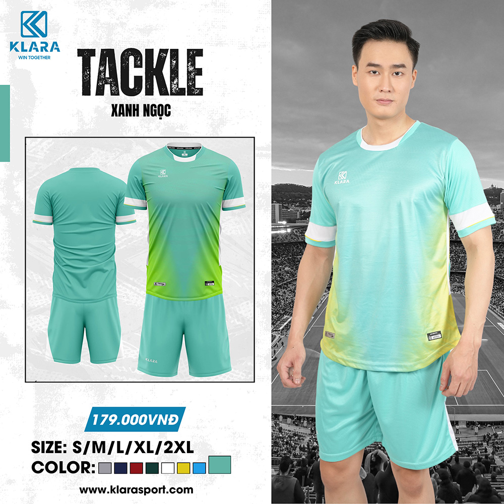 Bộ Quần Áo Bóng Đá Tackle – Xanh Ngọc