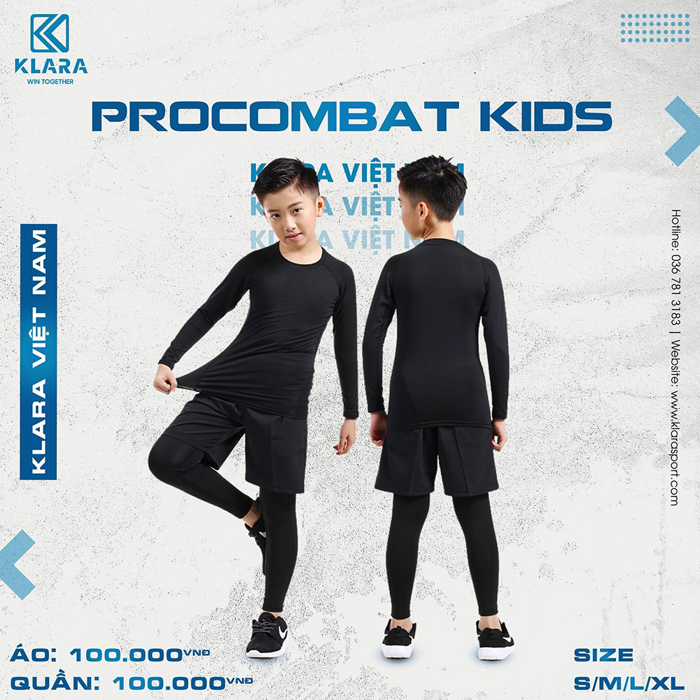 Bộ Quần Áo Giữ Nhiệt Procombat Kids