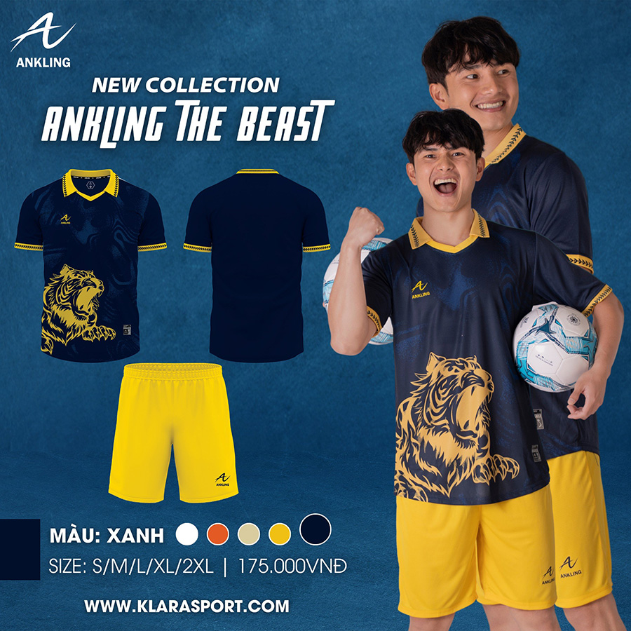 Bộ Quần Áo Bóng Đá ANKLING THE BEAST – Xanh