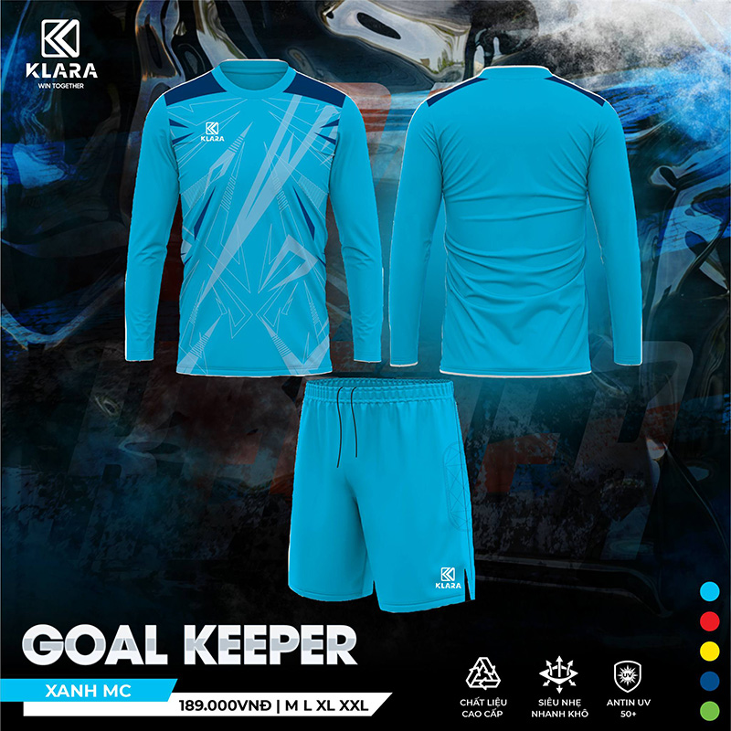 Bộ Quần Áo Bóng Đá GOAL KEEPER – Xanh MC